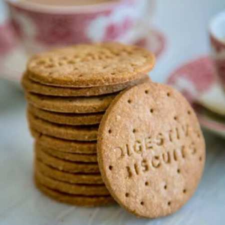 A collection of digestive biscuits