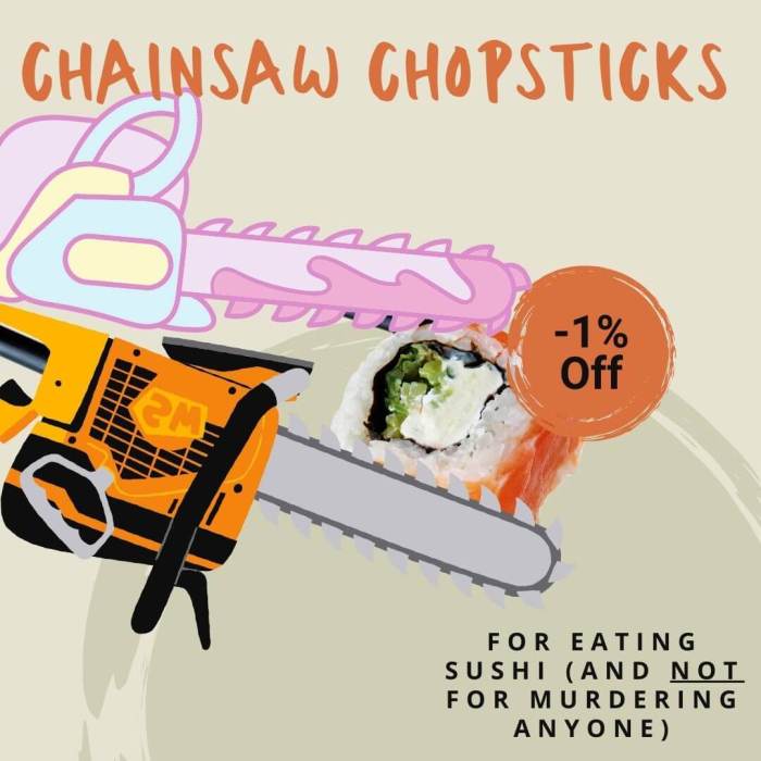 Chainsaw Chopsticks