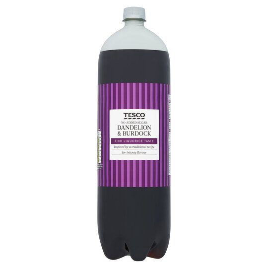 Dandelion and Burdock in a giant plastic bottle