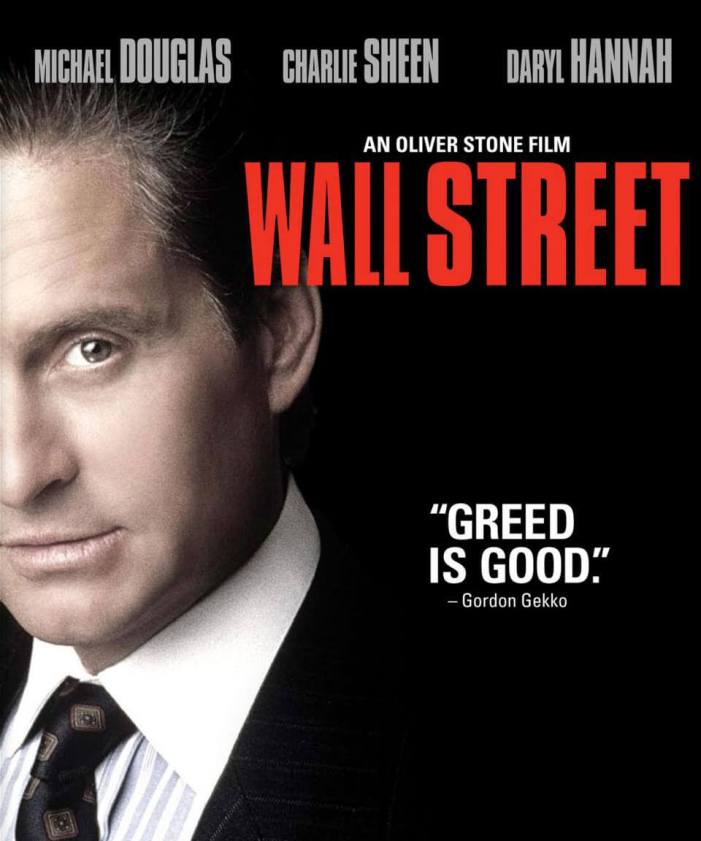 Wall Street with Gordon Gekko and "Greed is good"