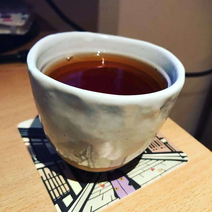 White Japanese teacup