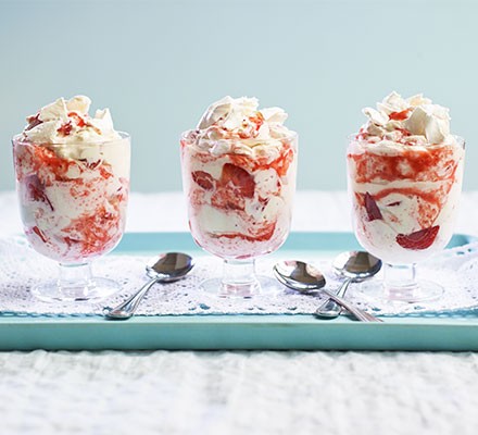 Three Eton Mess desserts
