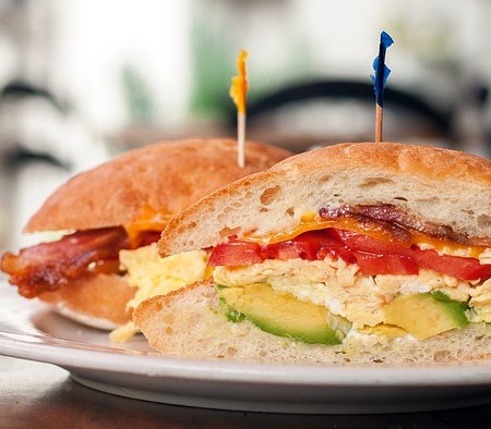 A packed out sandwich