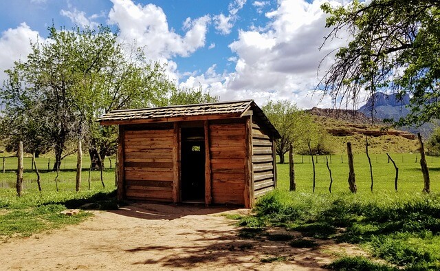 A shed in the countryside