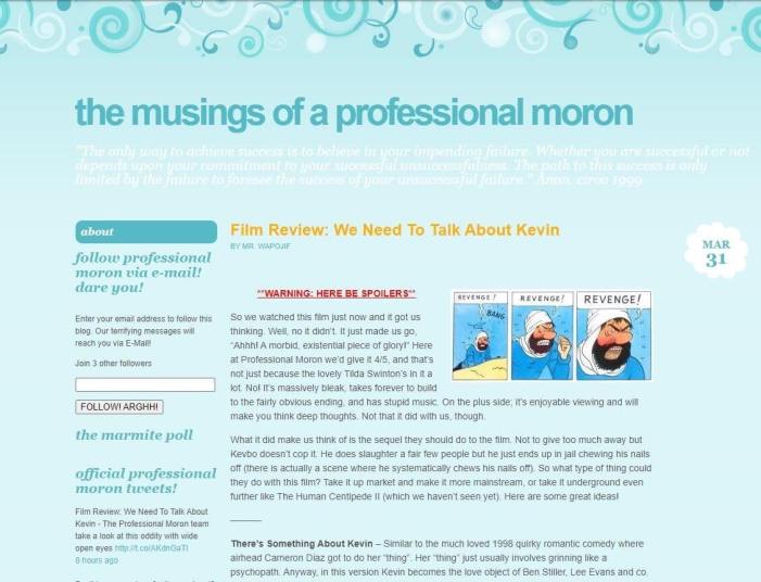 Professional Moron on 31st March 2012-min