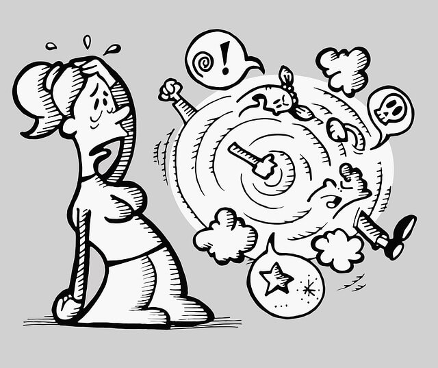 A furiously arguing couple