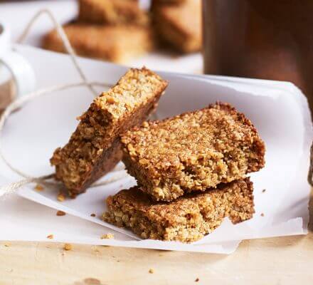 A batch of flapjacks (oat bars)