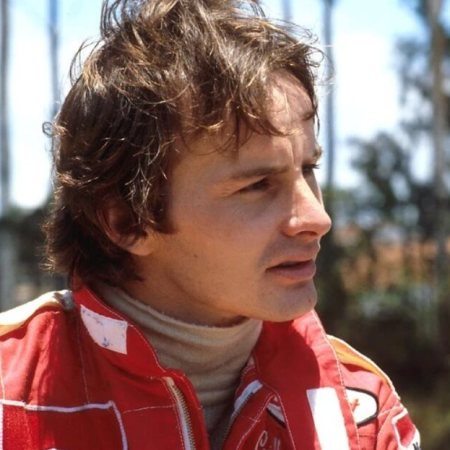 Gilles Villeneuve in his Ferrari overalls