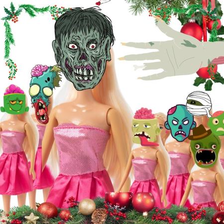 Mutant Zombie Barbie Doll Christmas Invasion
