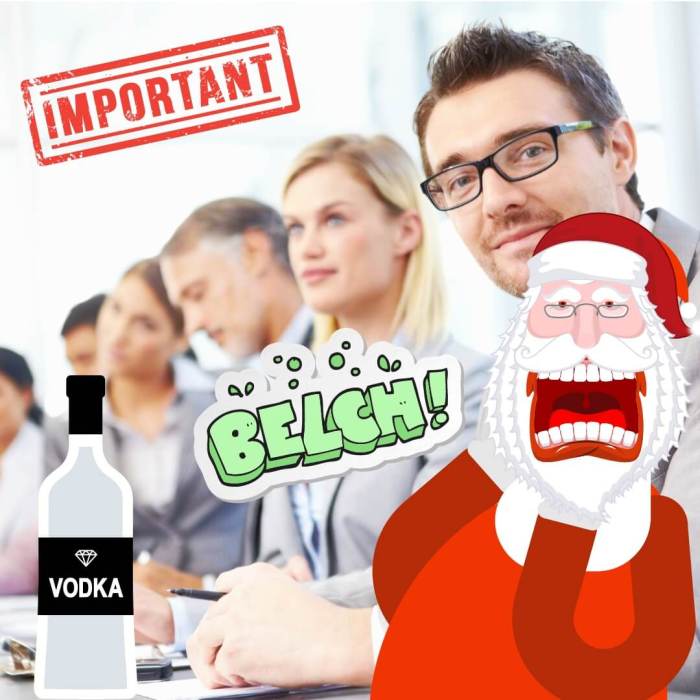 Santa Claus in an important stakeholder meeting