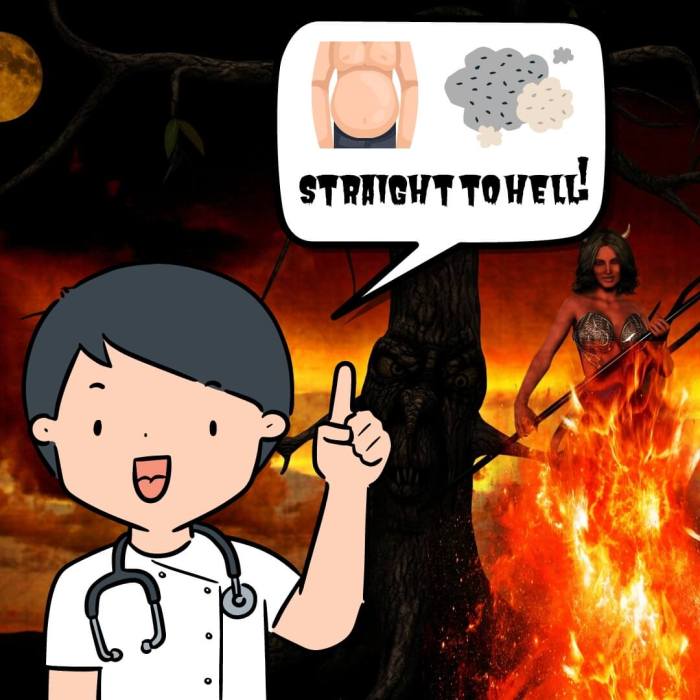 Belly button fluff will send you straight to hell