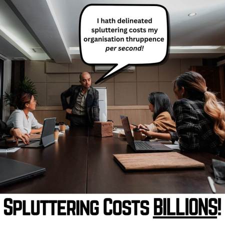 Spluttering at work is a serious problem