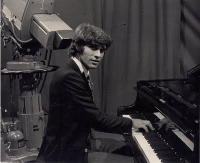 Francois Cevert playing the piano