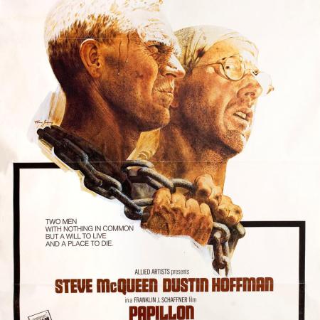 Papillon the 1973 film with Steve McQueen and Dustin Hoffman