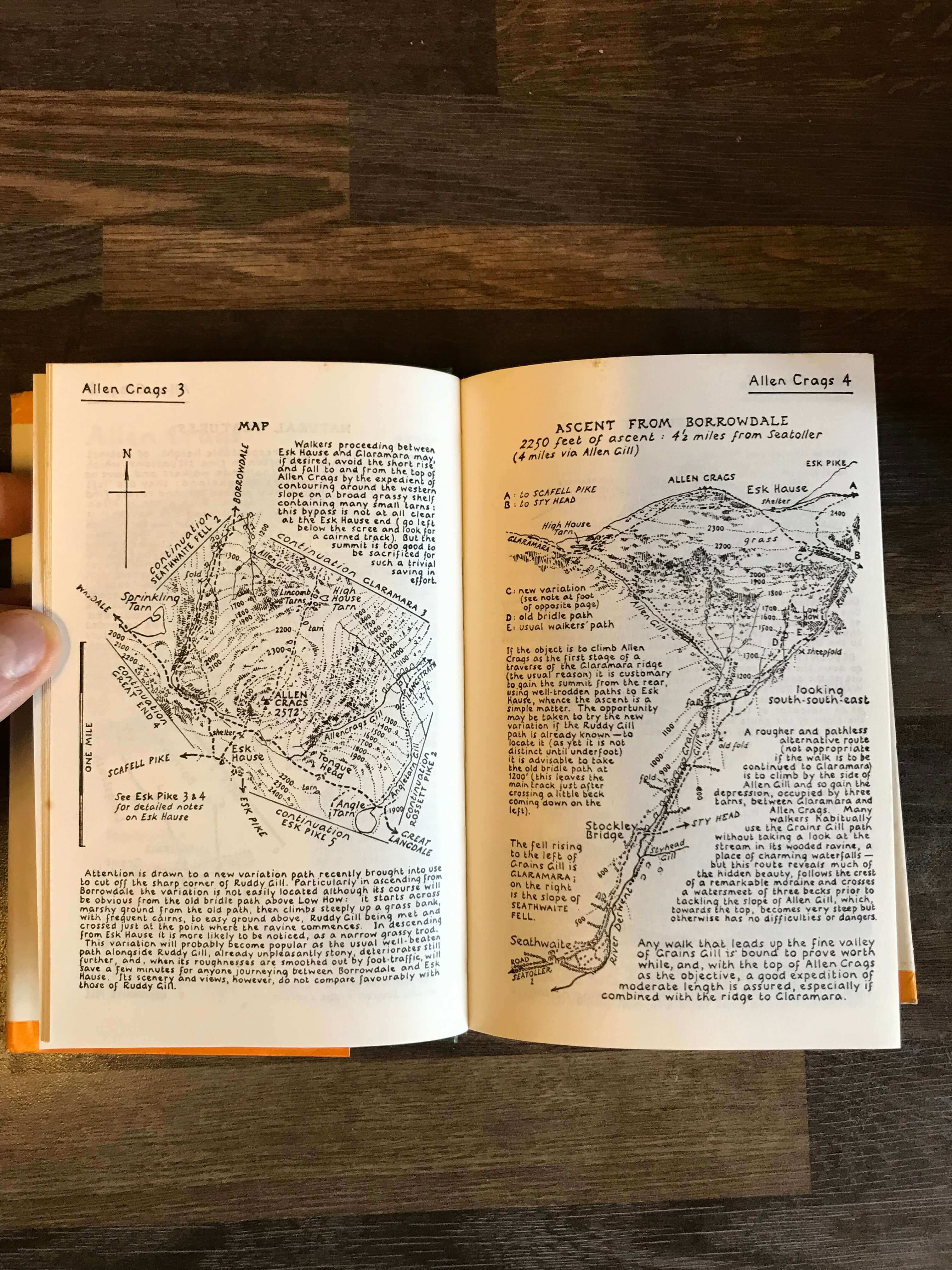 A Pictorial Guide to the Lakeland Fells The Southern Fells picture ascent from Borrowdale