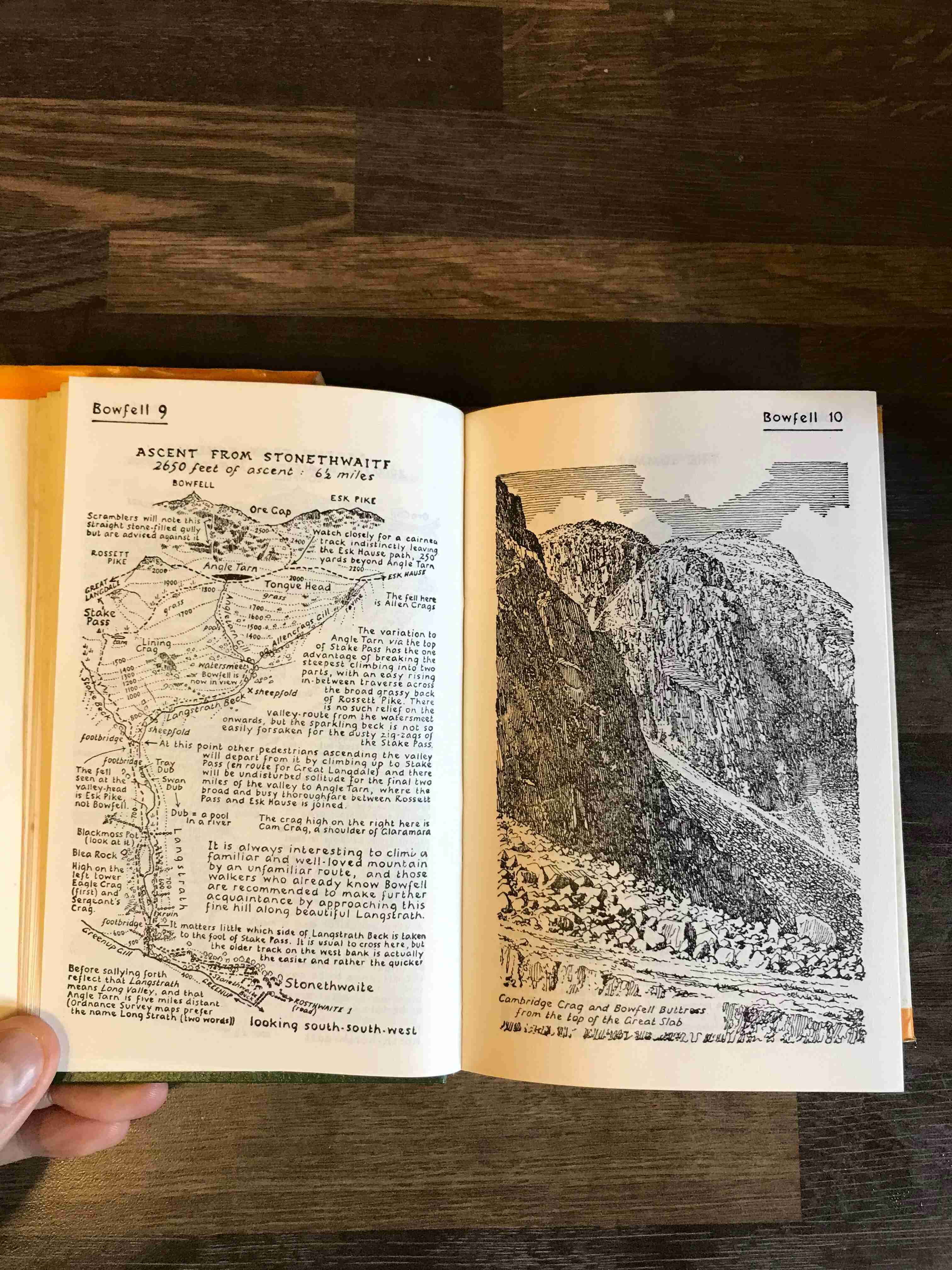 A Pictorial Guide to the Lakeland Fells The Southern Fells picture ascent from Stonethwaite