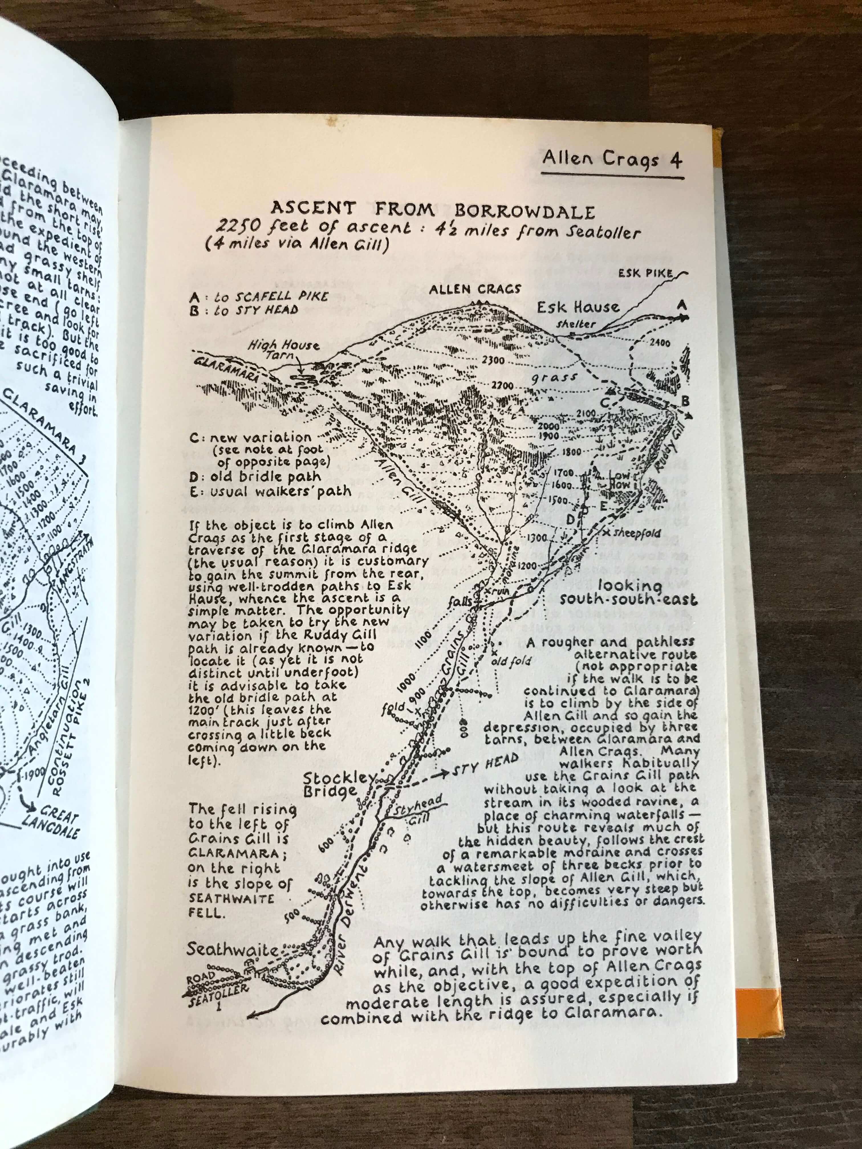 A Pictorial Guide to the Lakeland Fells The Southern Fells picture ascent from Borrowdale