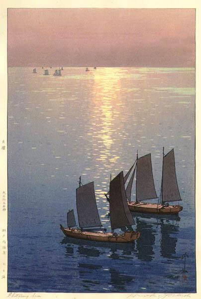 Glittering Sea by Hiroshi Yoshida
