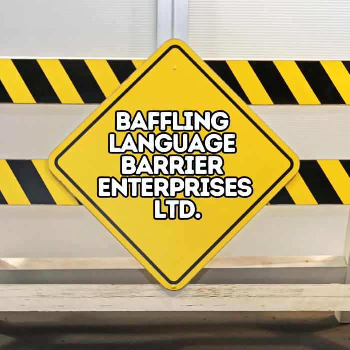 Baffling Language Barrier Enterprises Ltd.