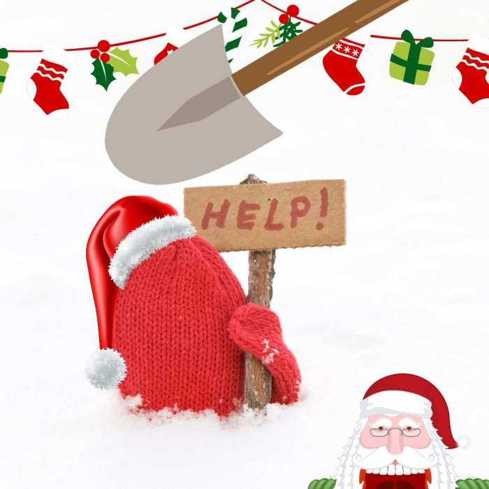 Santa burying bad news at Christmas
