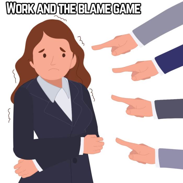 The blame game at work