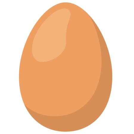 An egg in its shell