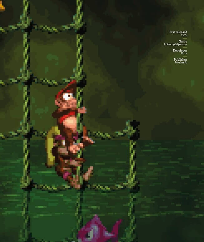 Donkey Kong Country 2 on the SNES from Bitmap Books' SNES Compendium