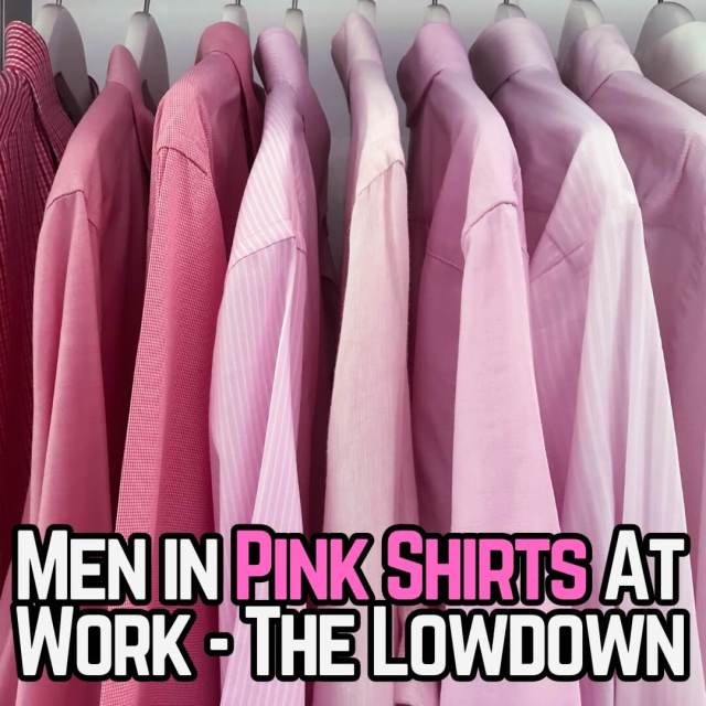 Men wearing pink shirts to the office guide