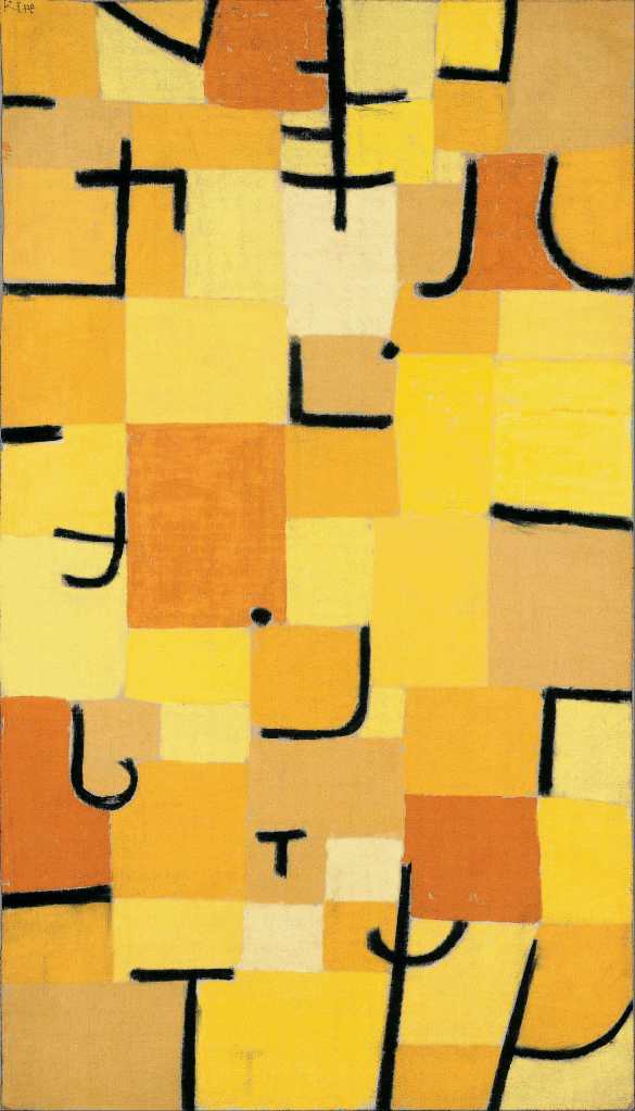 Signs in Yellow by Paul Klee