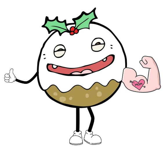 A demented Christmas pudding