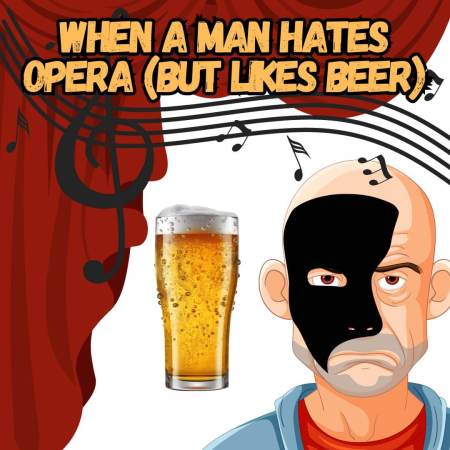 When a man hates opera - but likes beer