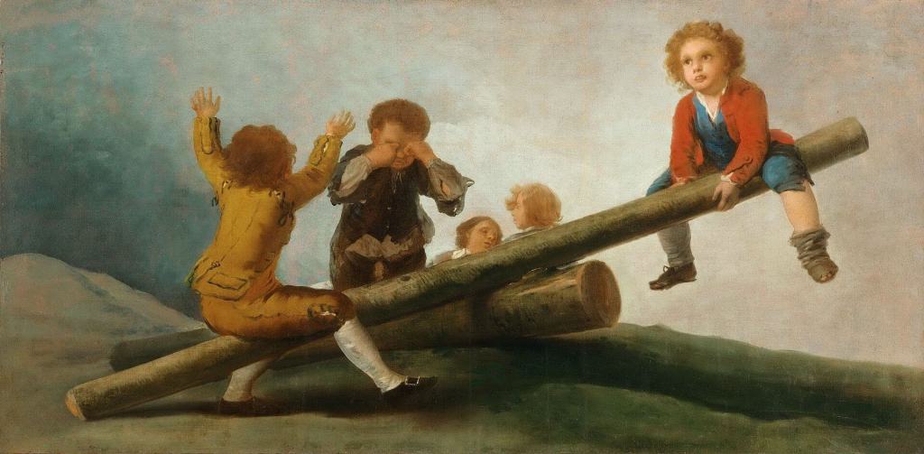 Francisco de Goya's Seesaw painting