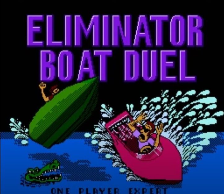Eliminator Boat Duel 's title screen
