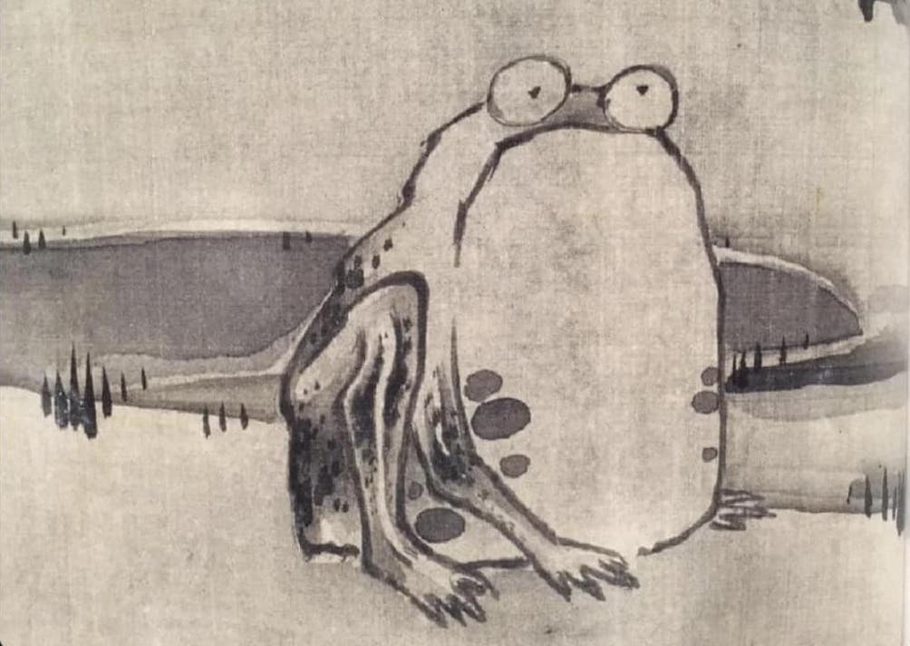 Itō Jakuchū's frog drawing