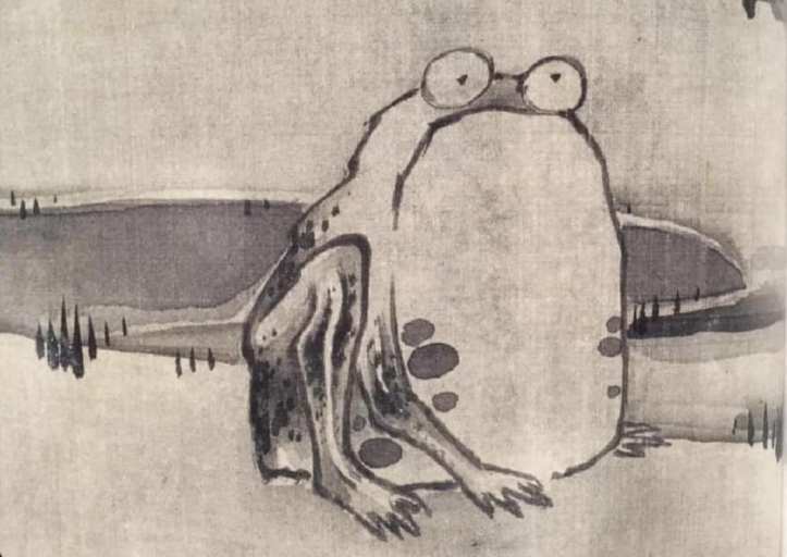 Itō Jakuchū's frog drawing