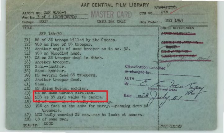 SS girl walks to camera