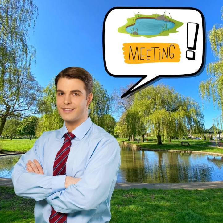 Business meetings at local ponds