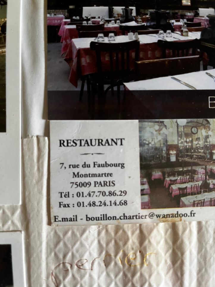 Old Chartier bill written on tablecloth (2)