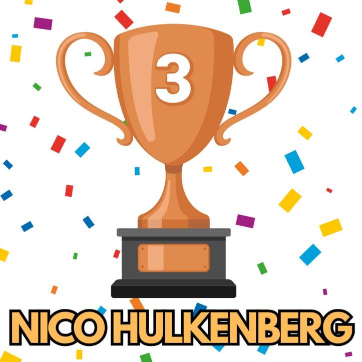 Nico Hulkenberg scores his first podium