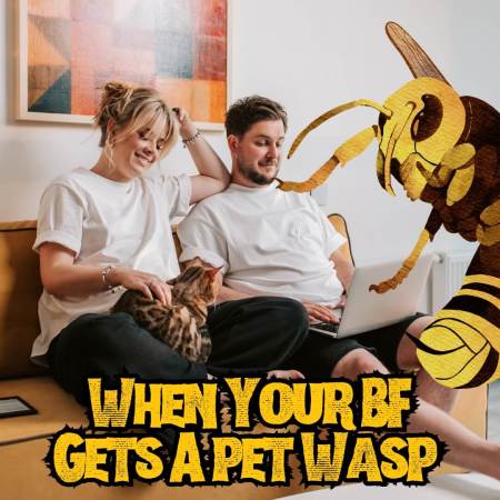 When your boyfriend gets you a pet wasp