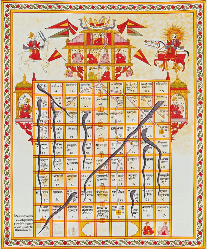 Jain version of Snakes and Ladders