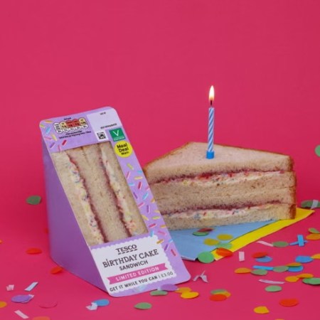 Tesco's Birthday Cake Sandwich
