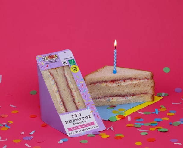 Tesco's Birthday Cake Sandwich