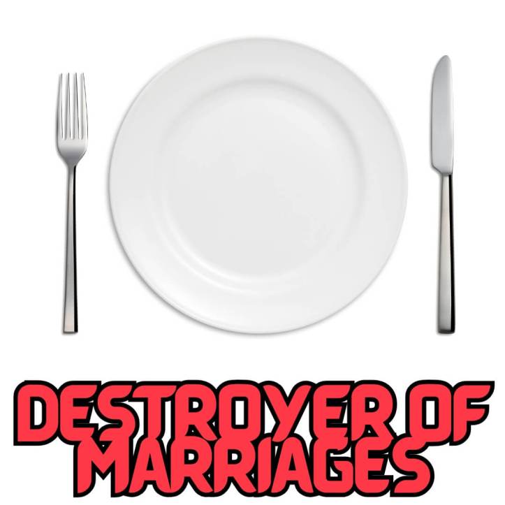 The knife and fork is the destroyer of marriages