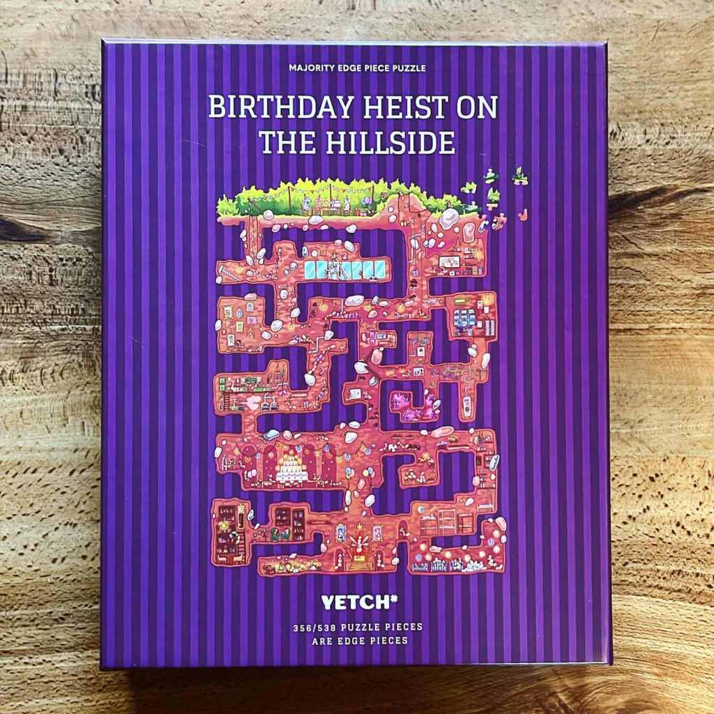 Birthday Heist on the Hillside Yetch jigsaw puzzle