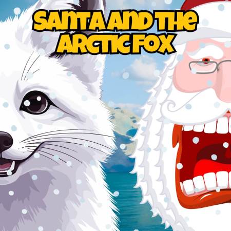 Santa and the arctic fox