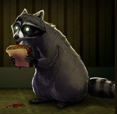 A skunk from the game Creature Kitchen