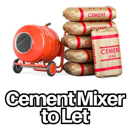 Cement mixer to let