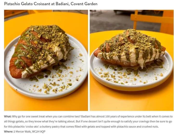 Pistachio Gelato Croissant