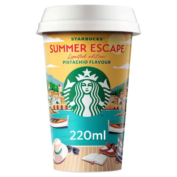 Starbucks Limited Edition Summer Escape Pistachio Flavour Iced Coffee